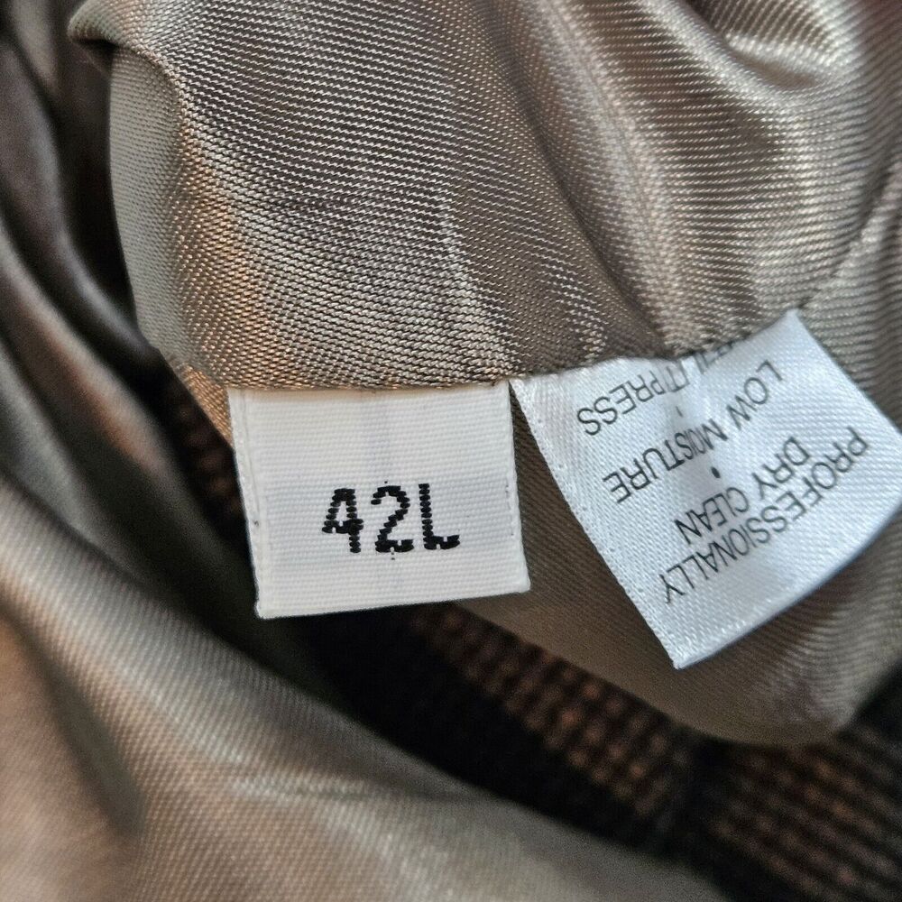 Hart Schaffner Marx Mens Blazer Jacket Size 42L Blue Gold Plaid Sport‎ Coat - Picture 6 of 8